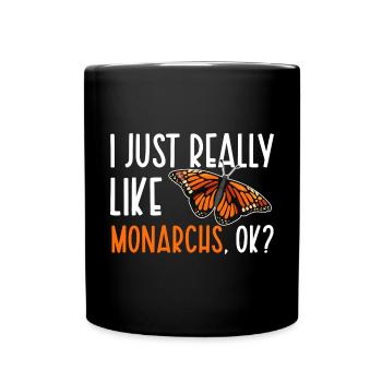 Monarque papillon monarque américain papillon monarque - Mug uni - noir - Devant