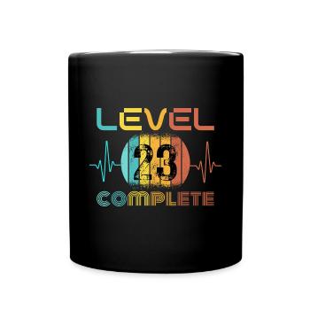 23 years - 23rd birthday Level 23 Complete Design - Full Colour Mug - black - Front