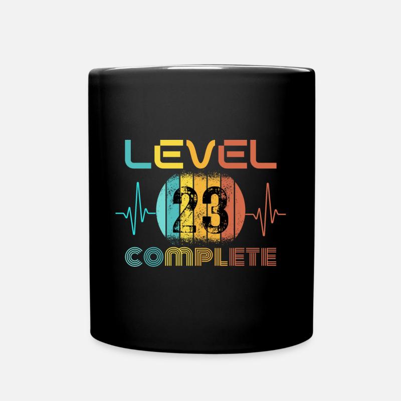 23 years - 23rd birthday Level 23 Complete Design - Full Colour Mug - black