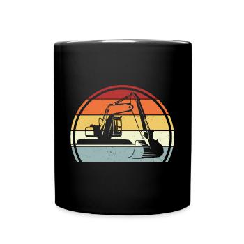 Excavator - Full Colour Mug - black - Front