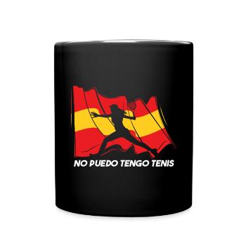 Mujer Tenista Tenis - Mug uni - noir - Devant