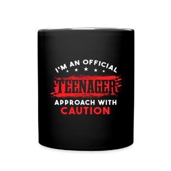 Je suis un adolescent officiel - Mug uni - noir - Devant