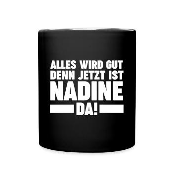 Nadine - Tasse einfarbig - Schwarz - Vorne