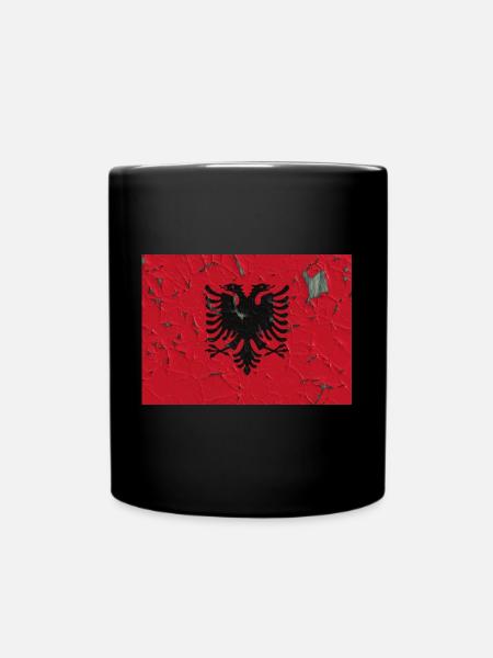 Albanien - Tasse einfarbig - Schwarz