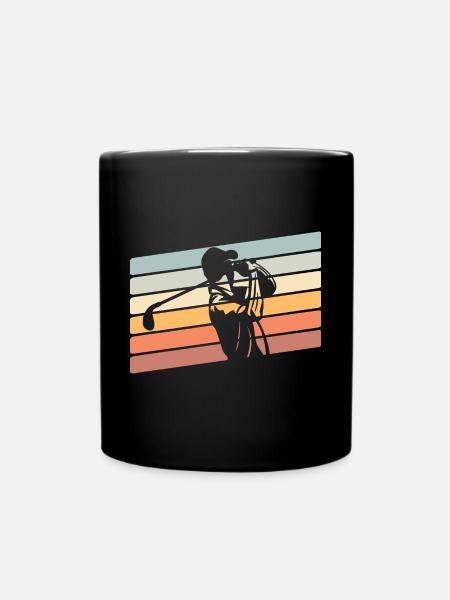 Golf Golfer - Tasse einfarbig - Schwarz
