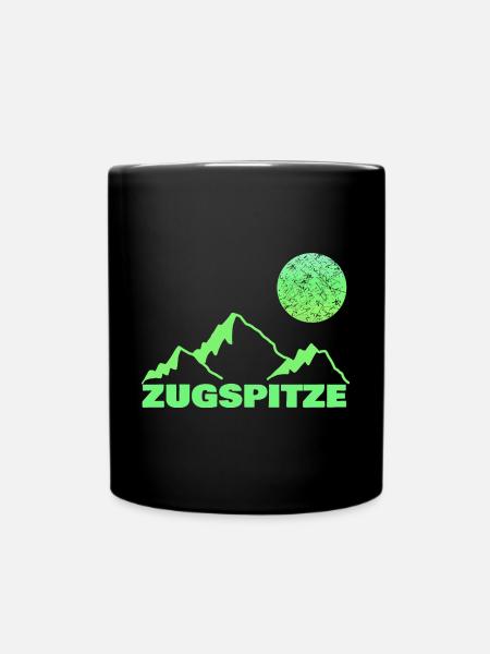 Berg Bergsteigen Klettern Zugspitze - Tasse einfarbig - Schwarz
