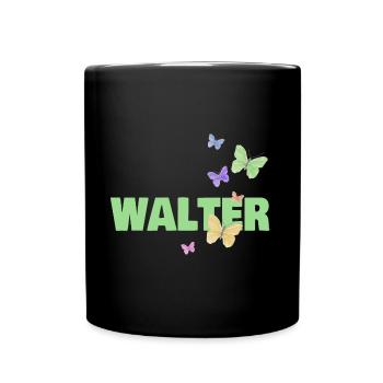 Geschenk für Walter - Tasse einfarbig - Schwarz - Vorne