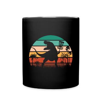 Discgolf Disc Golf Frisbee - Tasse einfarbig - Schwarz - Vorne