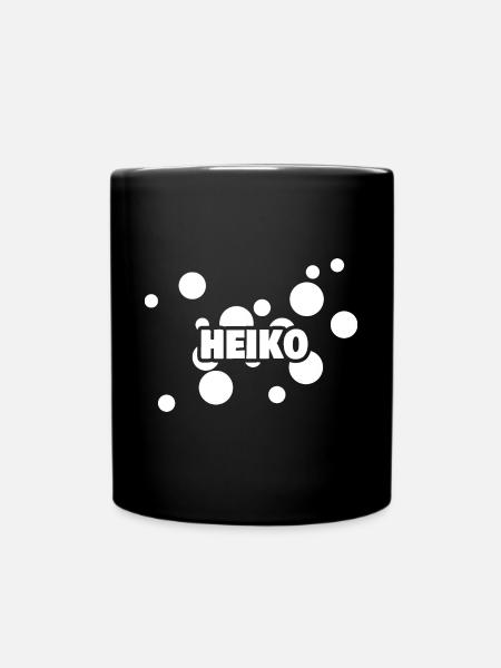 Kind Heiko - Tasse einfarbig - Schwarz