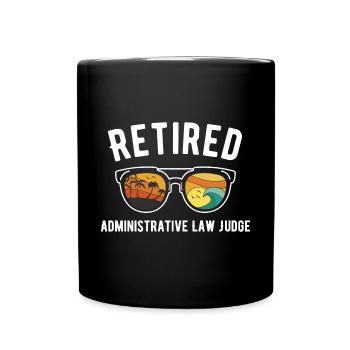Richter im Ruhestand Beach Sunglasses Expertise - Tasse einfarbig - Schwarz - Vorne