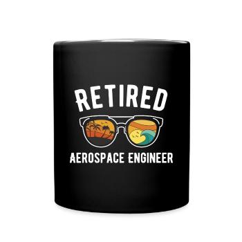 Beach Stay of a Retired Engineer - Full Colour Mug - black - Front