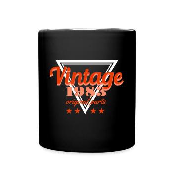 Retro Vintage né en 1983 Anniversaire 40 ans - Mug uni - noir - Devant
