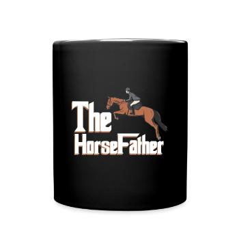 Schönes Reiten Pferde Spruch für Reiter - Tasse einfarbig - Schwarz - Vorne