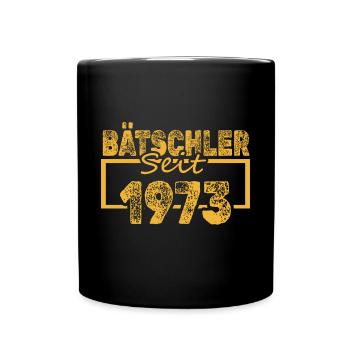 Jahr 1973 - Tasse einfarbig - Schwarz - Vorne