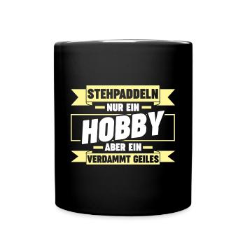 Stand Up Paddeling - Tasse einfarbig - Schwarz - Vorne
