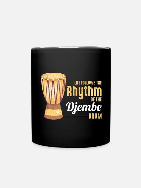 Djembe-Spieler Schlagzeuger Musik Schlagzeuger Musiker - Tasse einfarbig - Schwarz