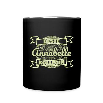 Arbeitskollegin Annabelle - Tasse einfarbig - Schwarz - Vorne