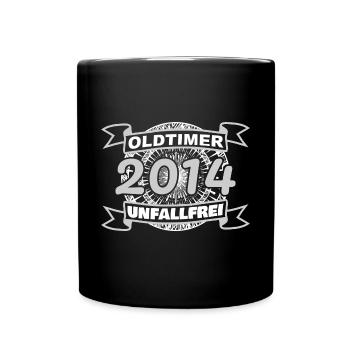 Oldtimer 2014 - Tasse einfarbig - Schwarz - Vorne