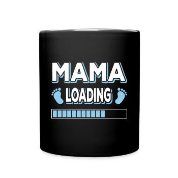 Maman Chargement Maman Mères Maman Maman Fête des mères - Mug uni - noir - Devant