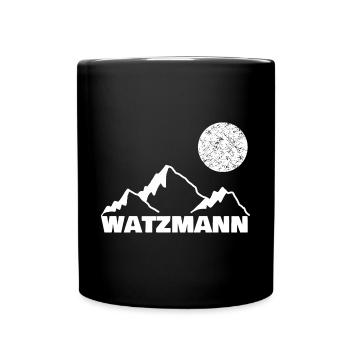 Sport Watzmann - Tasse einfarbig - Schwarz - Vorne