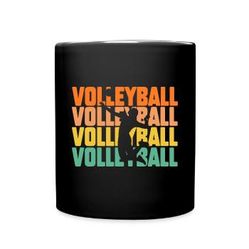 Joueur de volley-ball Volley-ball - Mug uni - noir - Devant