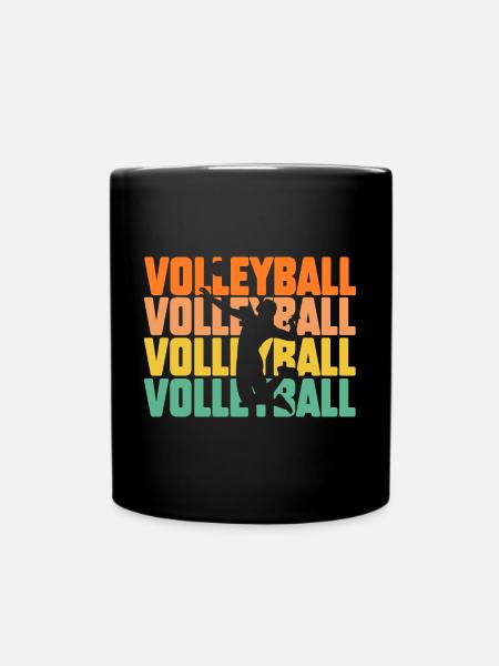 Volleyballer Volleyballspieler Volleyball - Tasse einfarbig - Schwarz