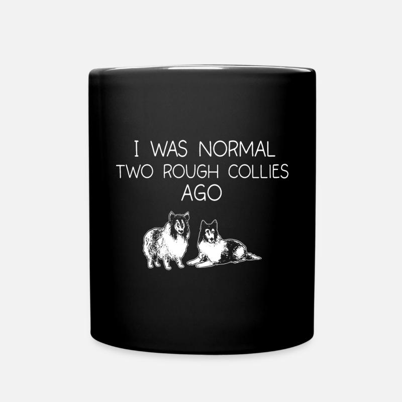 Collie à poil long Collie rugueux Chien - Mug uni - noir