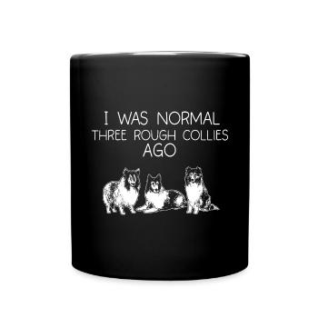 Longhair Collie Rough Collie Dog - Full Colour Mug - black - Front