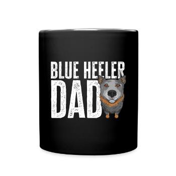 Australian Cattle Dog Red Blue Heeler - Tasse einfarbig - Schwarz - Vorne