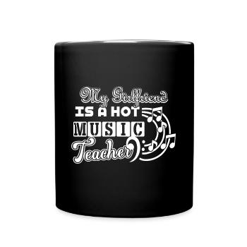 Music Teacher Music Teacher Girlfriend - Full Colour Mug - black - Front
