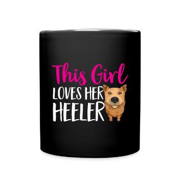 Bouvier australien Red Blue Heeler - Mug uni - noir - Devant