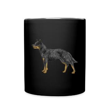 Australian Cattle Dog Red Blue Heeler - Full Colour Mug - black - Front