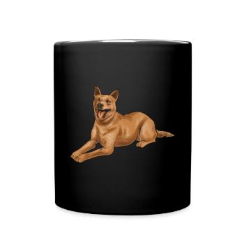 Australian Cattle Dog Red Blue Heeler - Full Colour Mug - black - Front