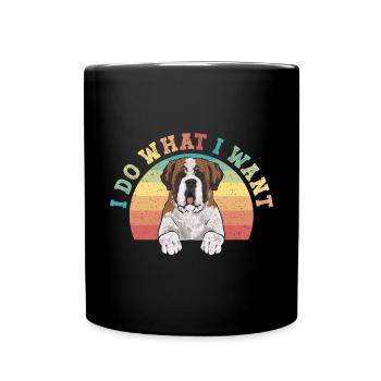Saint-Bernard Chien Saint-Bernard - Mug uni - noir - Devant