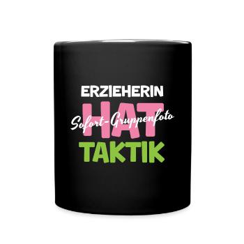Erzieherin Kindergarten Abschied Gruppenfoto Kita - Tasse einfarbig - Schwarz - Vorne