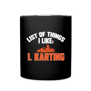 Go Kart Racing Karting Karting - Full Colour Mug - black - Front