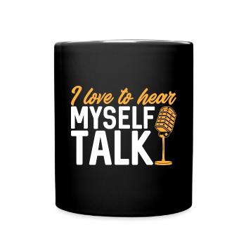 Podcaster Podcast - Full Colour Mug - black - Front