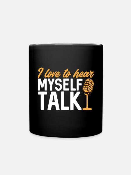 Podcaster Podcast - Tasse einfarbig - Schwarz