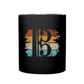 Alto Clef Viola Player Violist - Full Colour Mug - black - Front