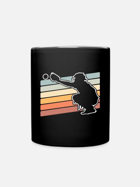 Baseball - Tasse einfarbig - Schwarz
