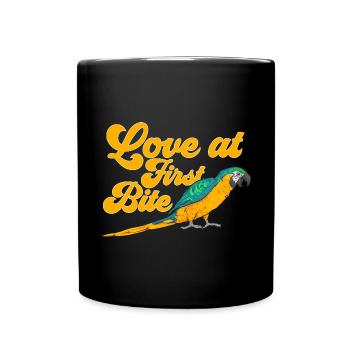 Yellow-breasted Macaw Parrot Blue And Yellow Macaw - Full Colour Mug - black - Front