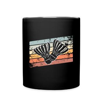 Badminton Federball - Full Colour Mug - black - Front
