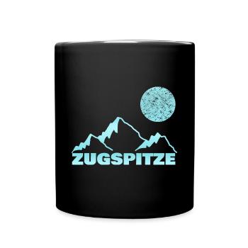 Bergsport Zugspitze - Tasse einfarbig - Schwarz - Vorne