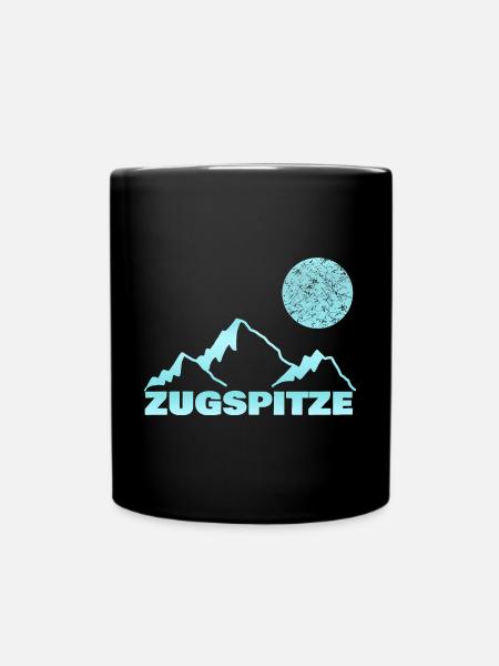 Bergsport Zugspitze - Tasse einfarbig - Schwarz