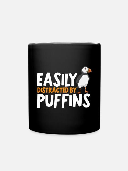 Papageientaucher Puffin Alkenvögel Lunde - Tasse einfarbig - Schwarz