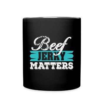 Beef Jerky Matters Meat Lover Trockenfleisch - Tasse einfarbig - Schwarz - Vorne
