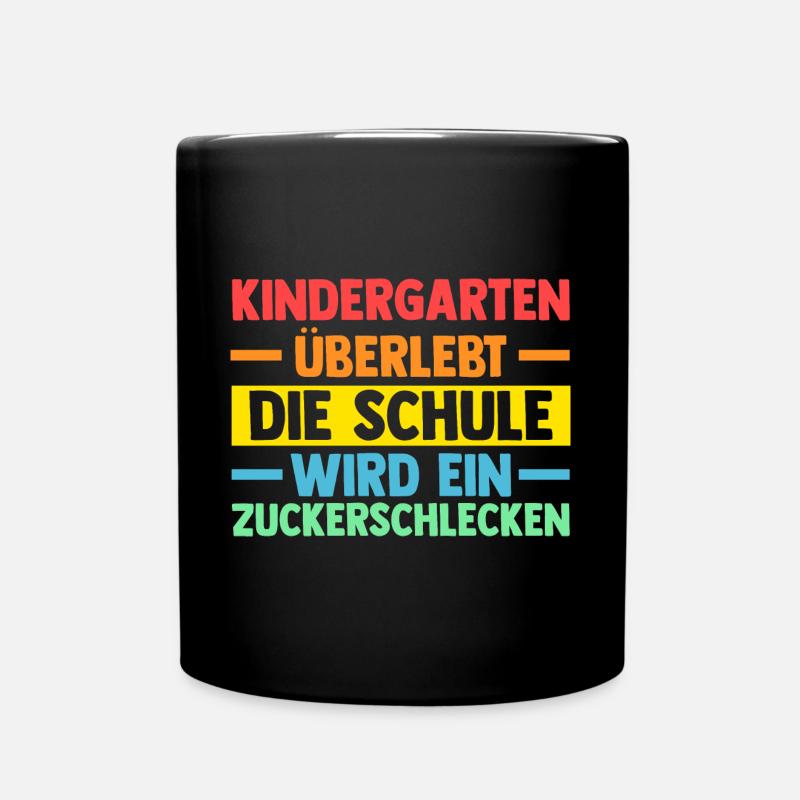 Erste Klasse Einschulung Erstklässler Schulkind - Tasse einfarbig - Schwarz