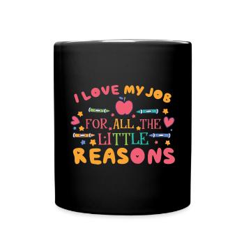 Maternelle - Mug uni - noir - Devant