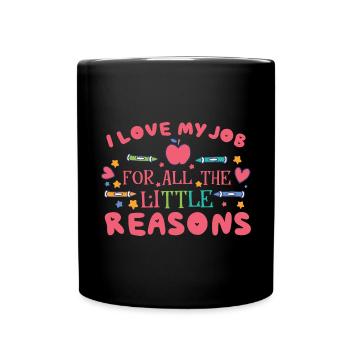 Women Teaching Kindergarten - Full Colour Mug - black - Front