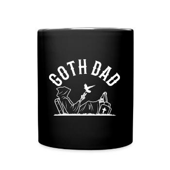 Papa gothique - Mug uni - noir - Devant